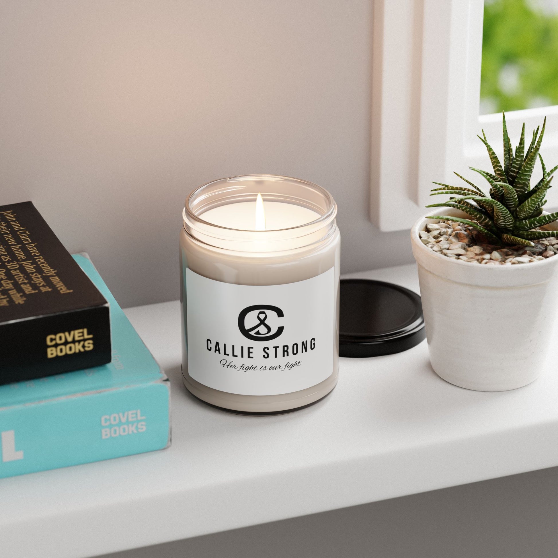 Callie Strong Fundraiser Soy Candle • Her Fight Is Our Fight Awareness Gift • Eco-Friendly Scented Candle for Home & Gifting