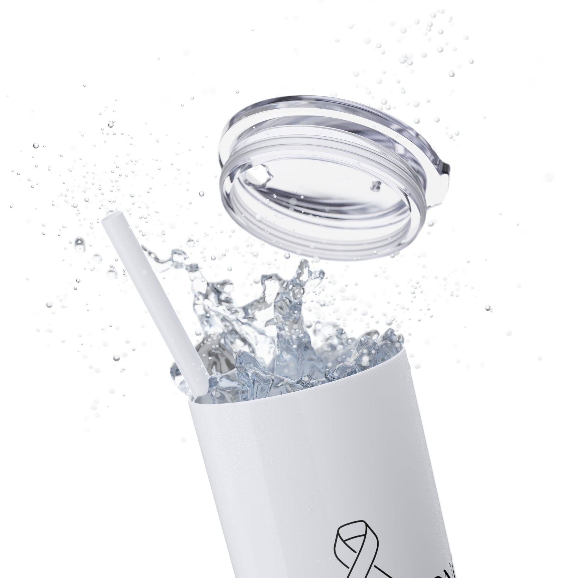 Callie Strong Skinny Tumbler • 20oz Insulated Stainless Steel Cup with Straw • Her Fight Is Our Fight Fundraiser Drinkware
