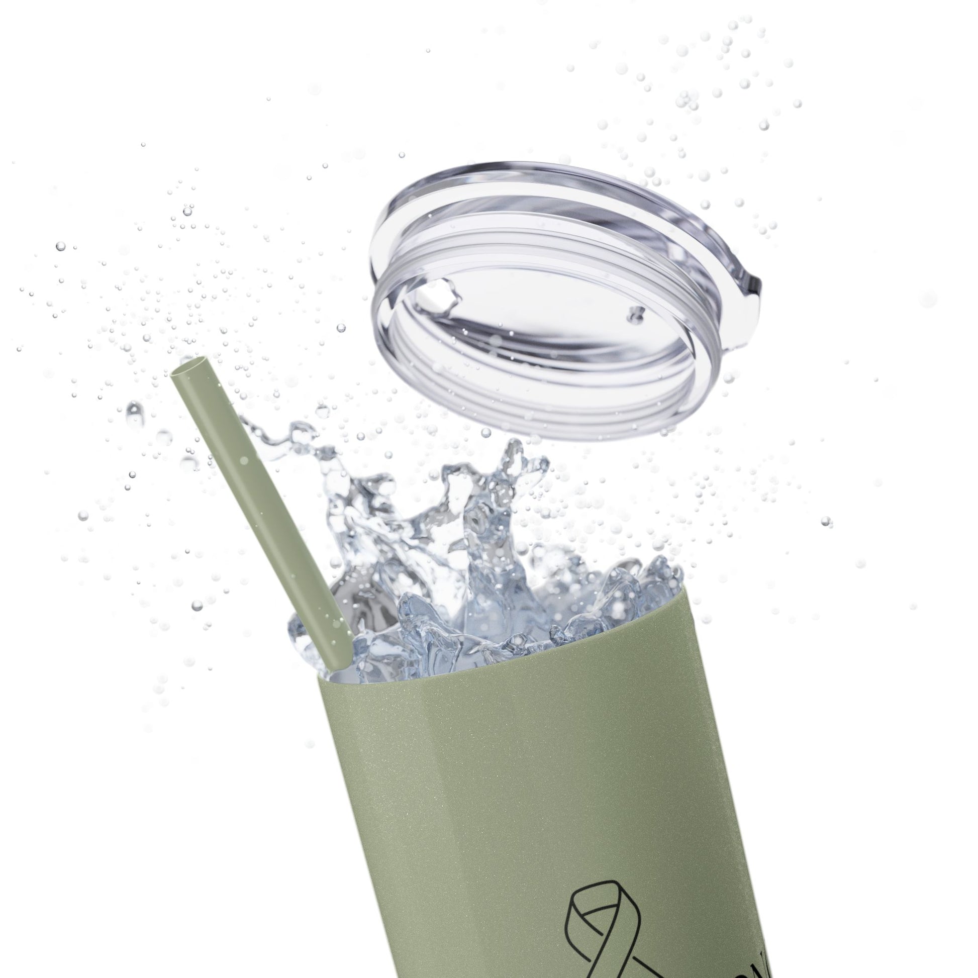 Callie Strong Skinny Tumbler • 20oz Insulated Stainless Steel Cup with Straw • Her Fight Is Our Fight Fundraiser Drinkware