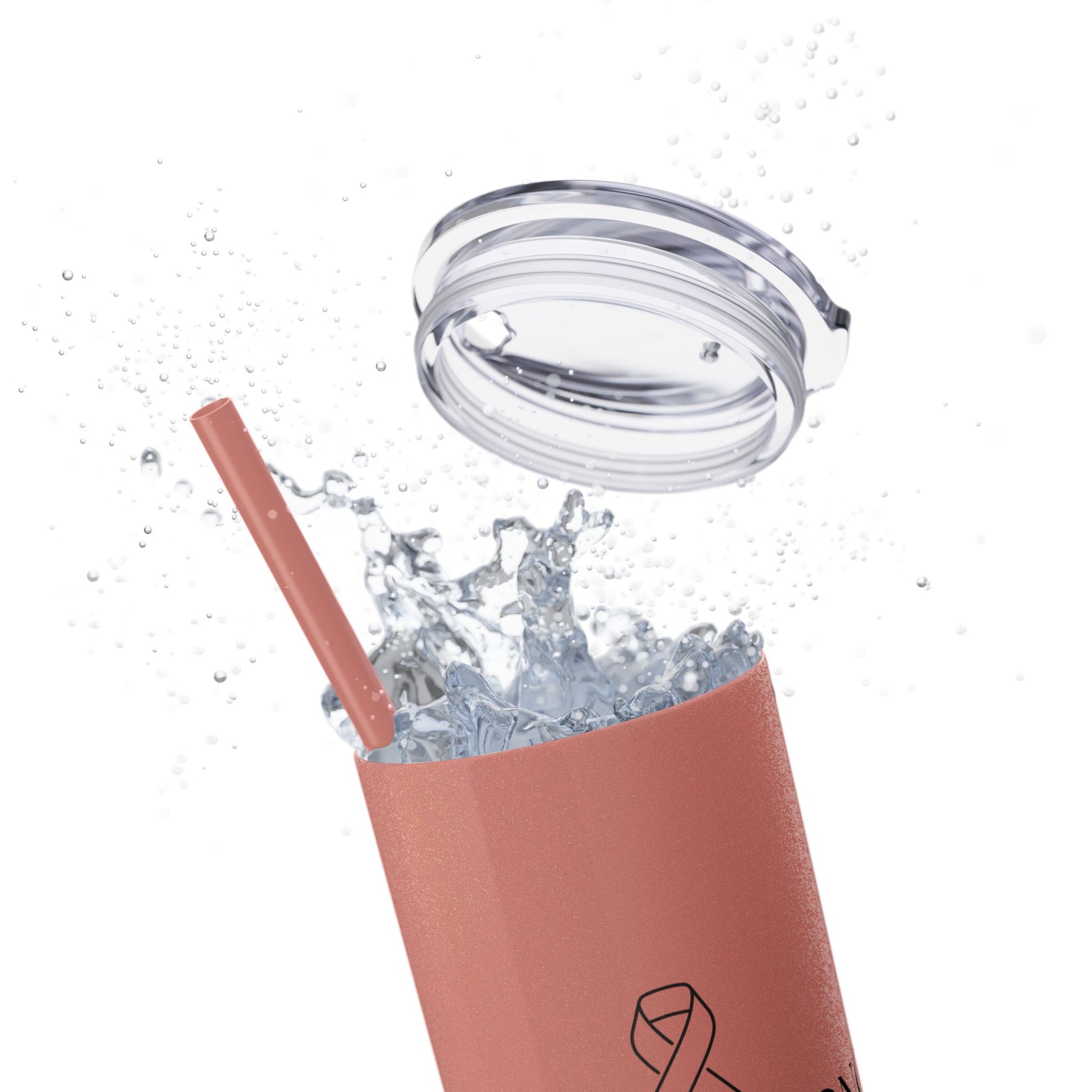 Callie Strong Skinny Tumbler • 20oz Insulated Stainless Steel Cup with Straw • Her Fight Is Our Fight Fundraiser Drinkware