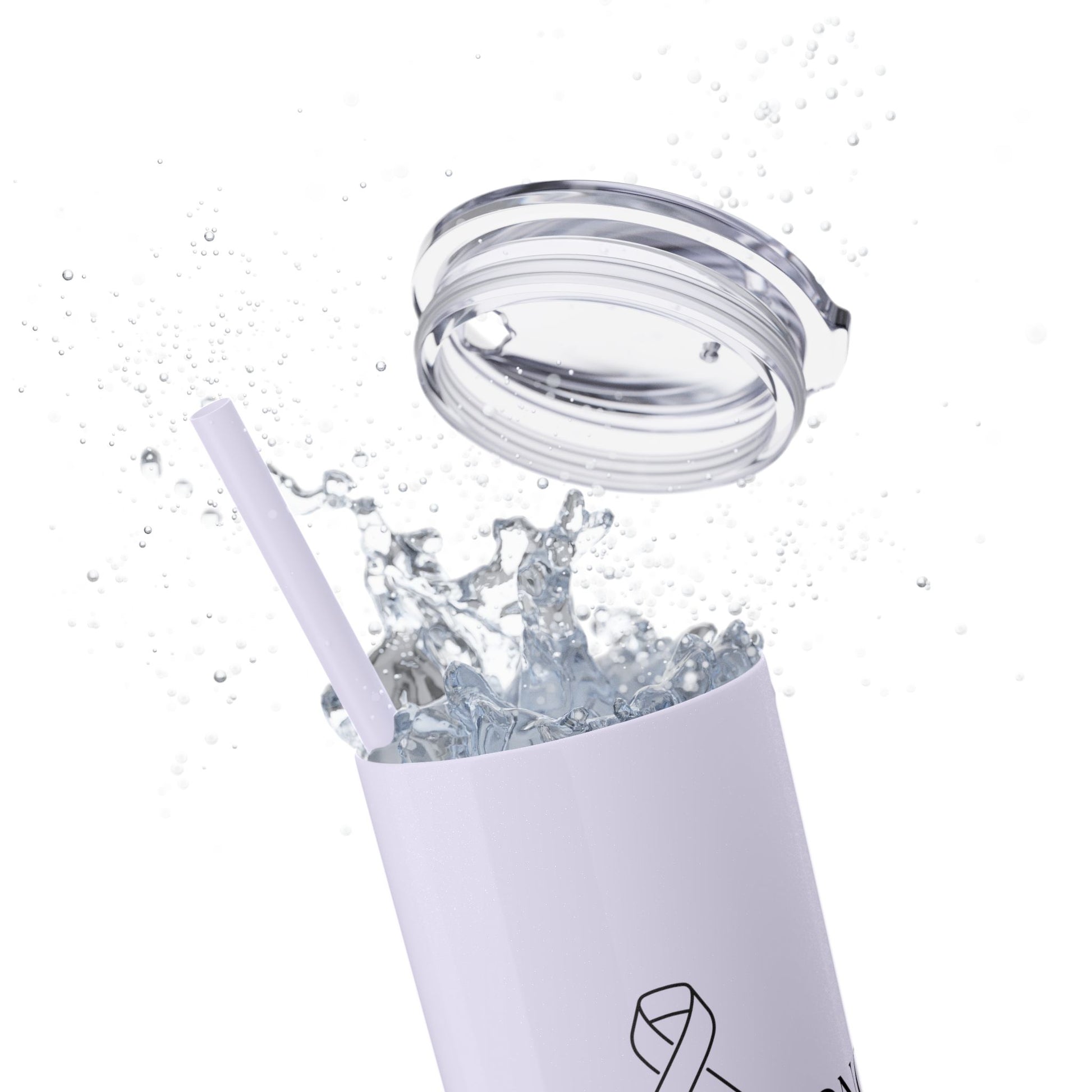 Callie Strong Skinny Tumbler • 20oz Insulated Stainless Steel Cup with Straw • Her Fight Is Our Fight Fundraiser Drinkware